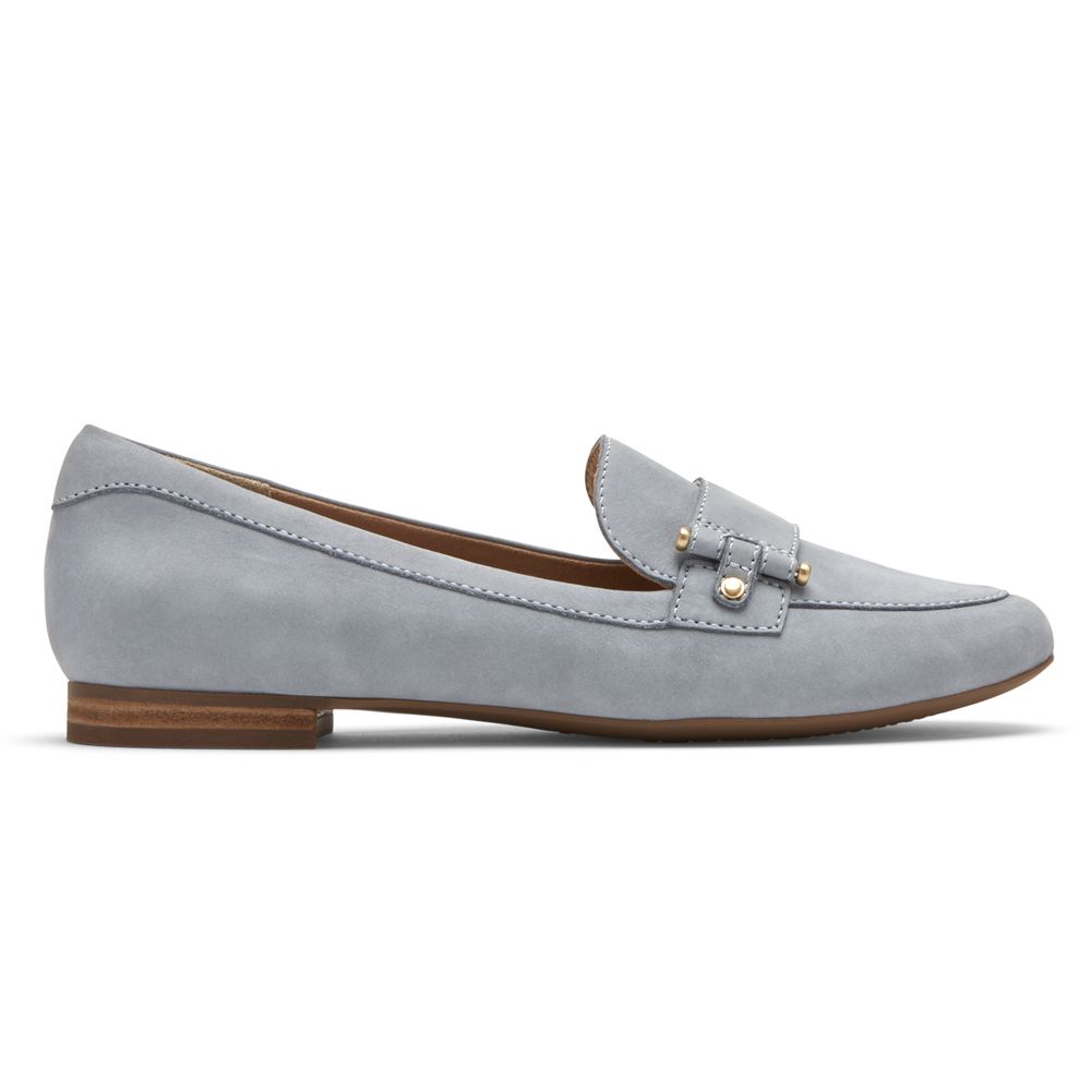 Mocassini Rockport Donna - Total Motion Tavia Belt - Blu - VUGLIXP-31